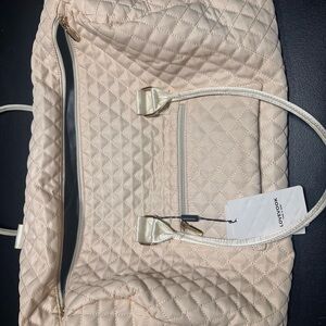 Luxlook Quilted Cream Tote Bag